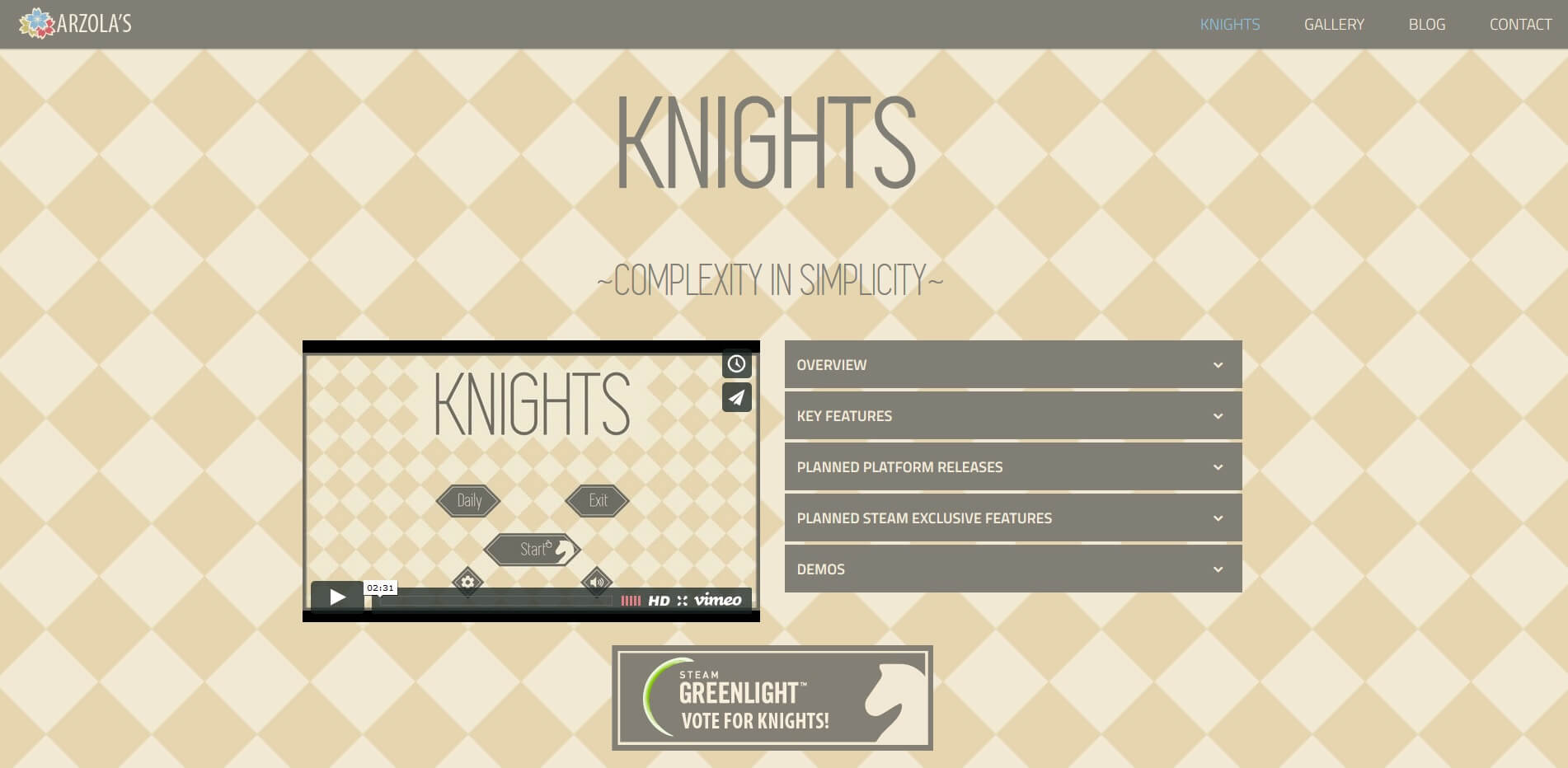 KNIGHTS Website Finished